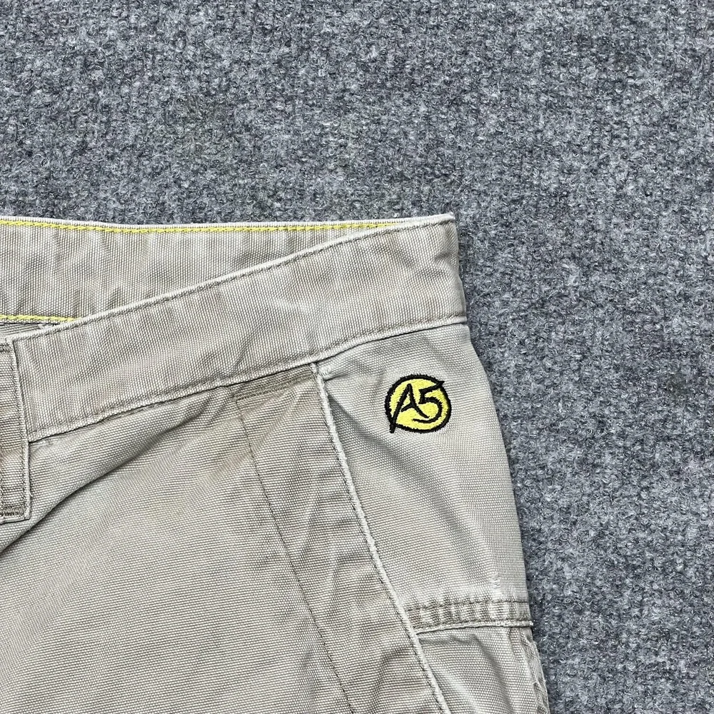 The North Face A5 Series Pants Mens 38 Beige Canvas Khakis Relaxed Fit Casual